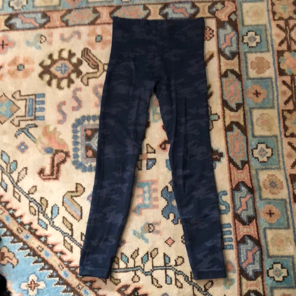 Spanx leggings - black/grey camo